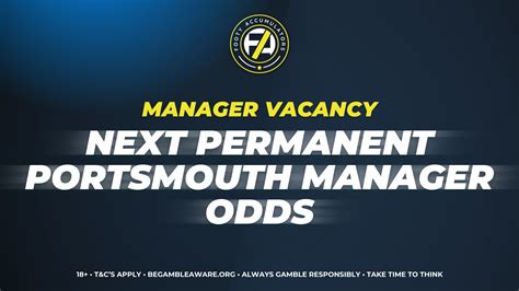 next portsmouth manager odds|Next Permanent Portsmouth Manager Odds .